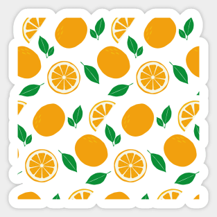 Oranges Pattern Sticker